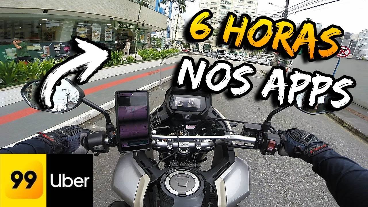 Trabalhei 6 HORAS na Uber Moto e 99 Moto, QUANTO FIZ?