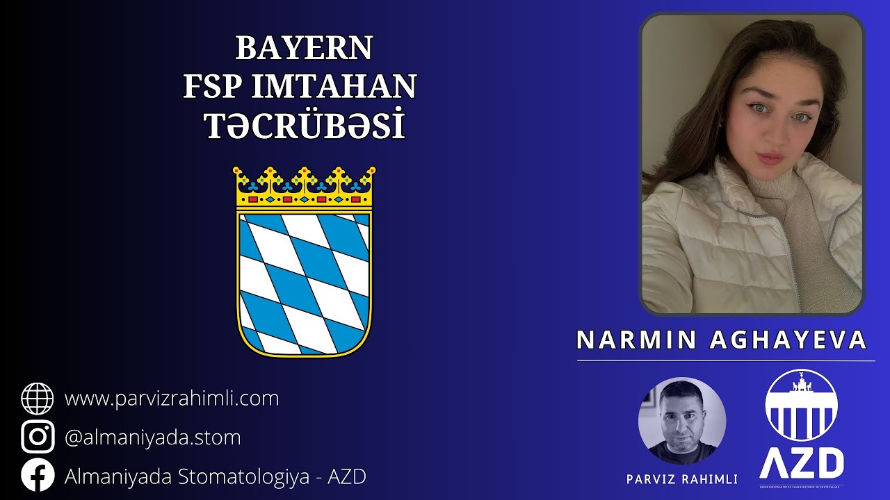 FSP təcrübəsi (Narmin Aghayeva) #24 | Almaniyada Stomatologiya