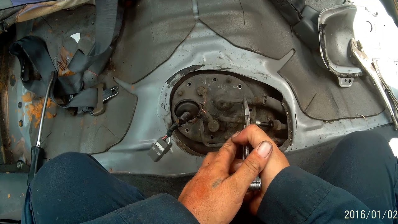 1996 TOYOTA TERCEL FUEL PUMP REMOVAL.