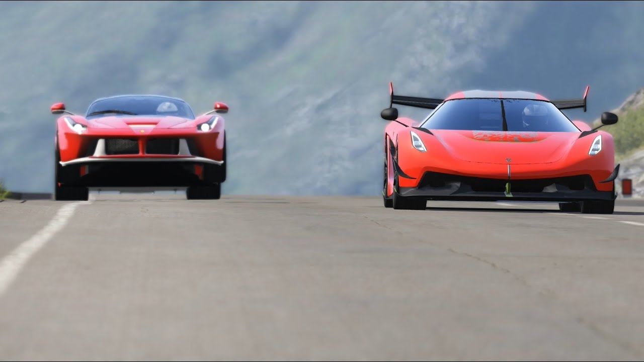 Koenigsegg Jesko vs Ferrari LaFerrari at Highlands