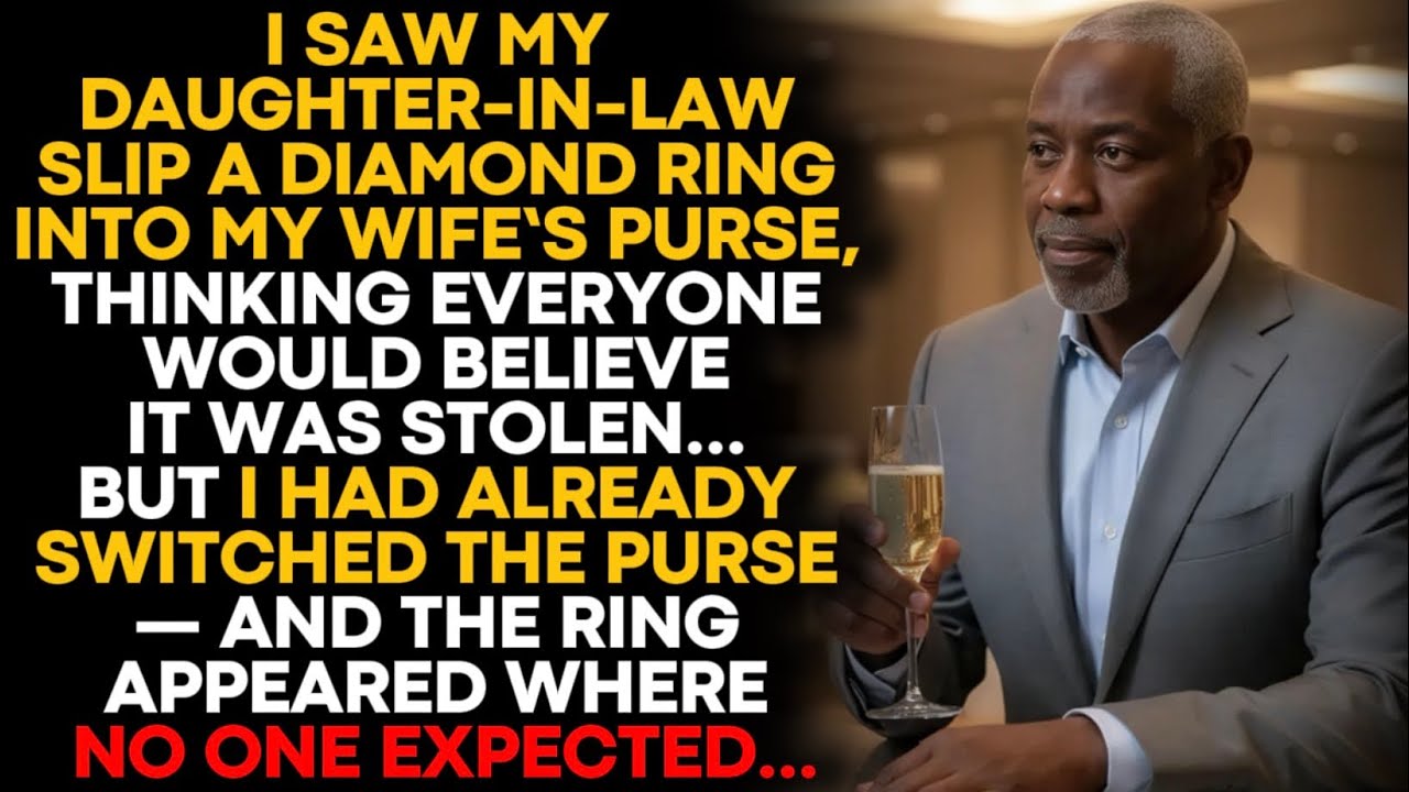 Она улыбнулась, когда прятала кольцо в сумочку моей жены, и все обвинили ее.