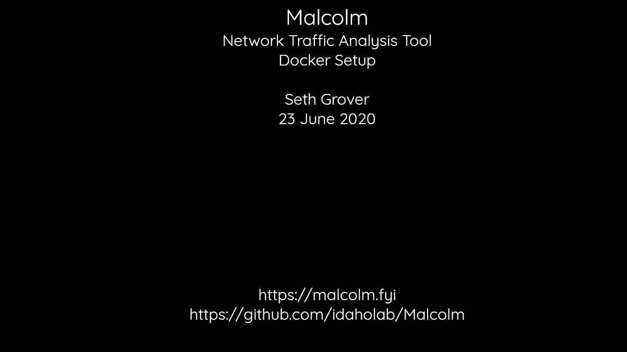 Malcolm: Docker Setup
