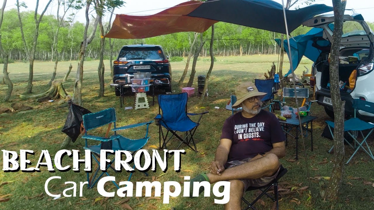 Relax Car camping on the beach with TUV300 🏕️ #carcampingindia