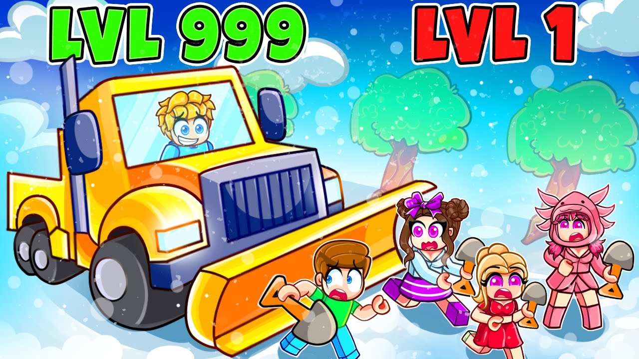 Level 1 NOOB gegen Level 999 HACKER in Roblox Schneepflug Simulator!