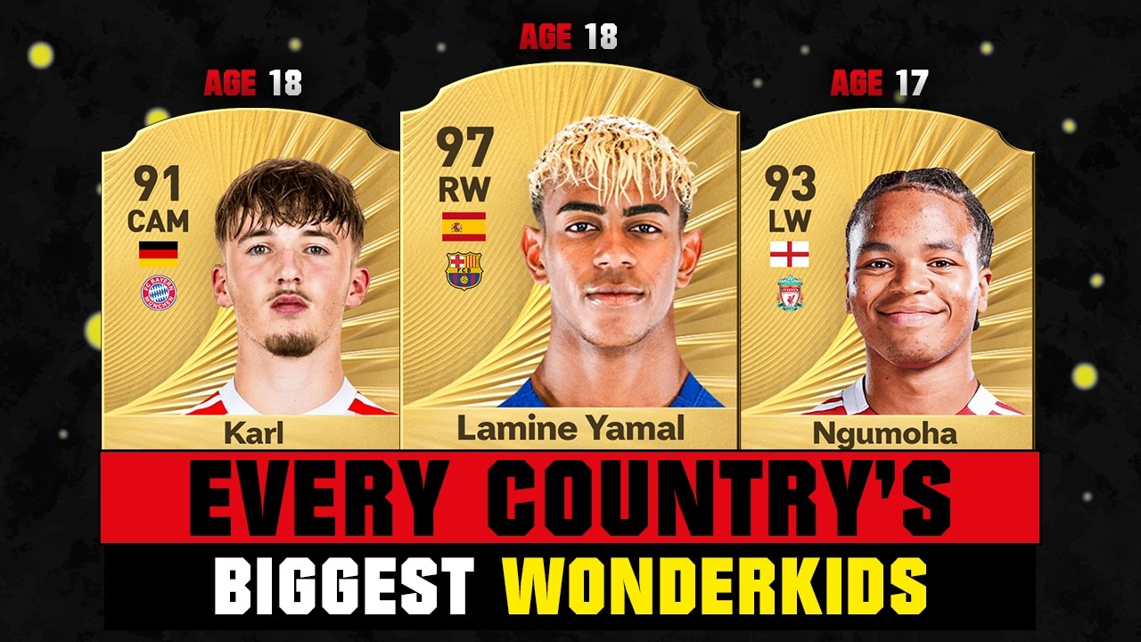 Every COUNTRY'S BIGGEST WONDERKIDS! 📈📉 ft. Lamine Yamal, Lennart Karl, Ngumoha&hellip;