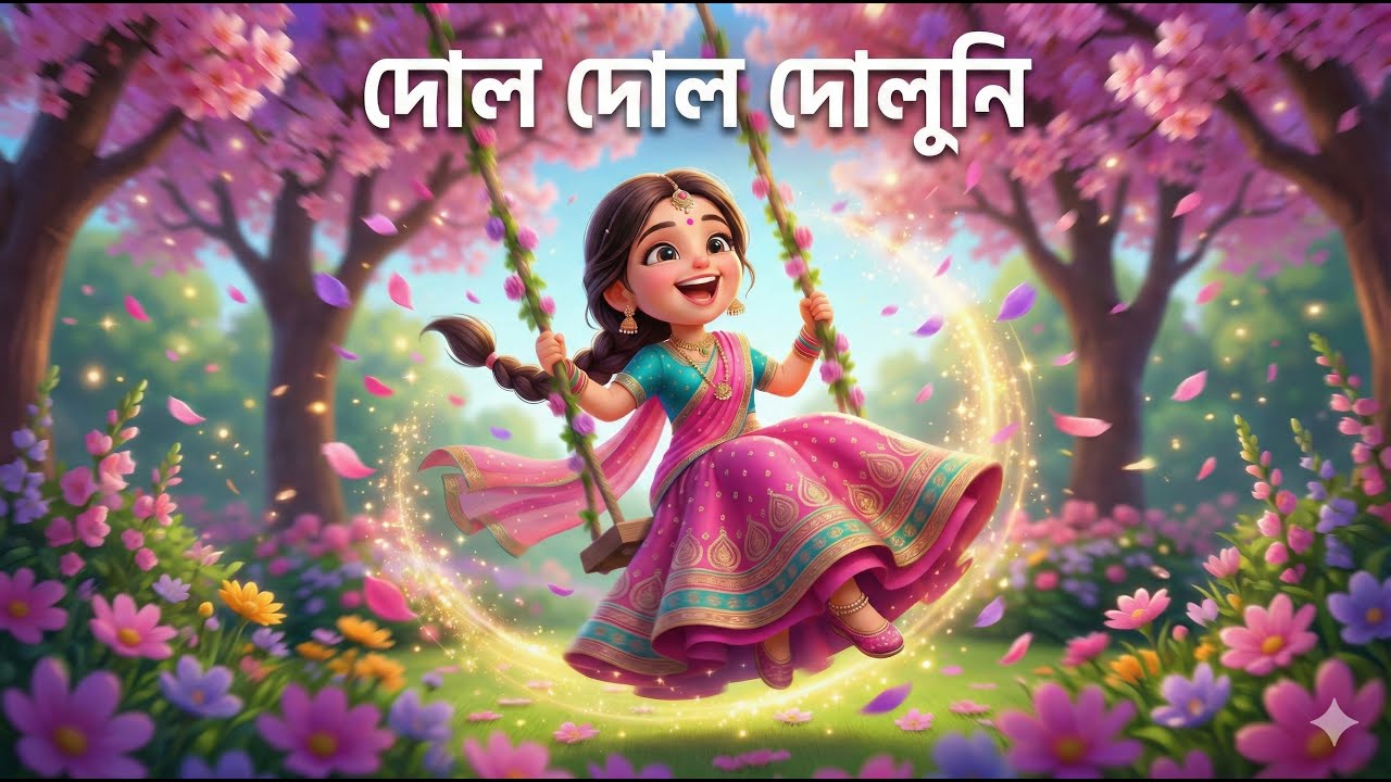দোল দোল দুলুনি | Dol Dol Duluni | Bangla Chora | Bangla Rhyme for Kids | Kids Song