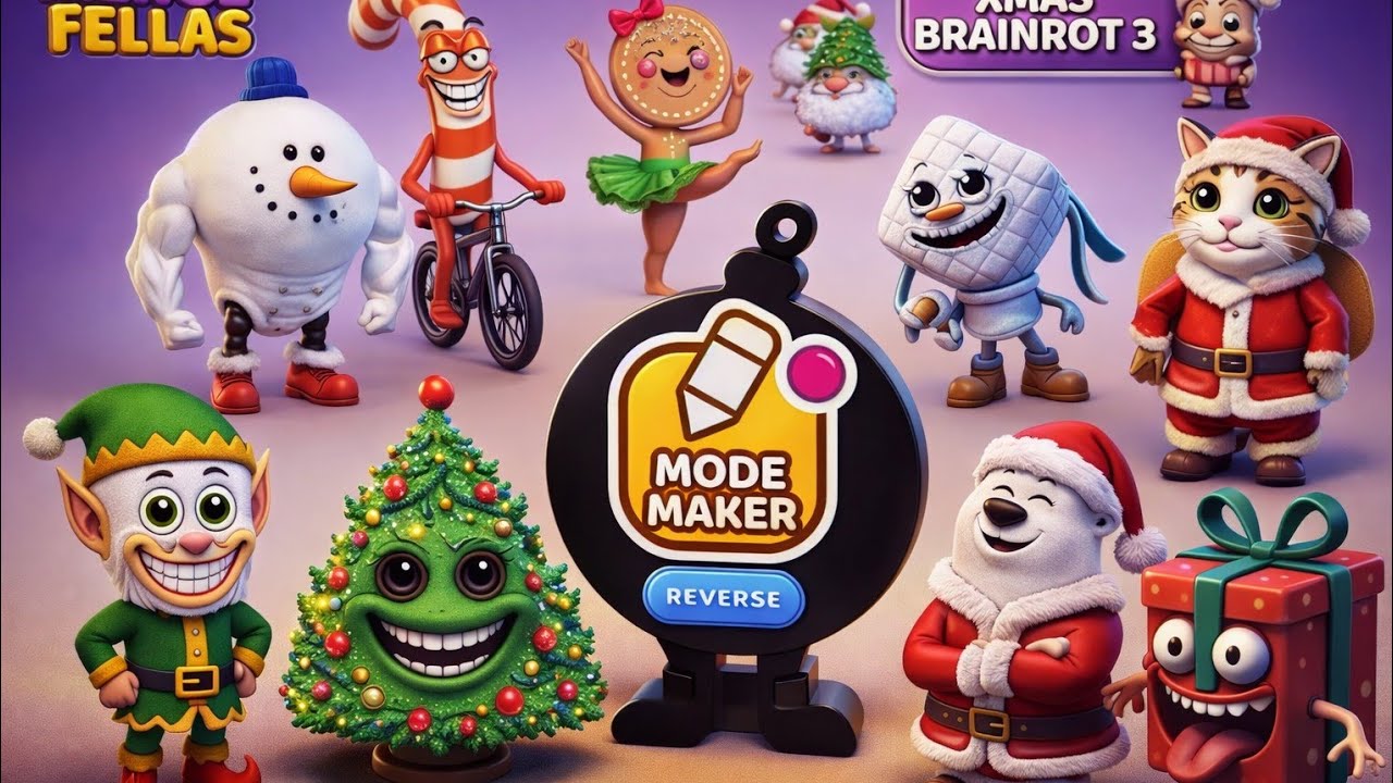 Merge Fallas italian Xmas Brainrot 3 Maker Mode Gameplay | NEW MODE - Reaching Max Level 