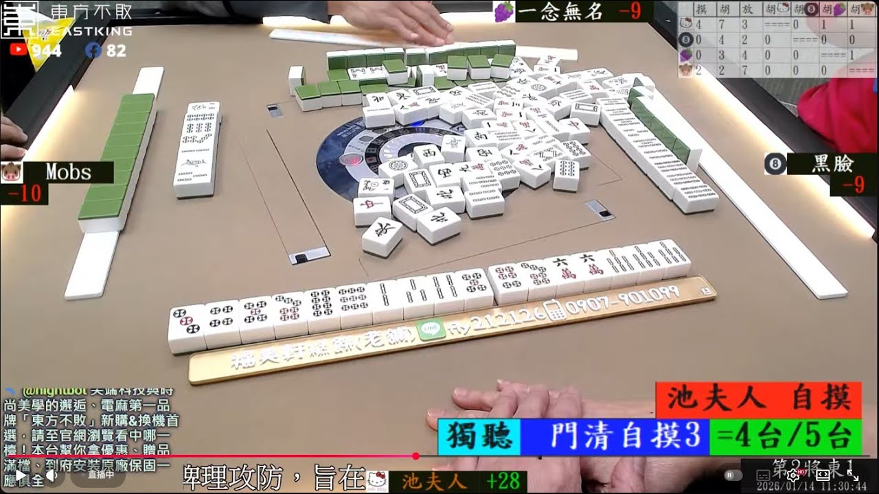 下火車池夫人買香蕉打八卦山麻將 黑臉 Mobs 池夫人 一念無名 260114早