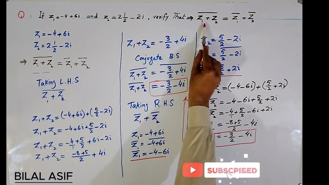 EXERCISE 1.6 CLASS9 MATHS ( urdu)|SINDH Conjugate Verification Made Easy:Complex Numbers Explained