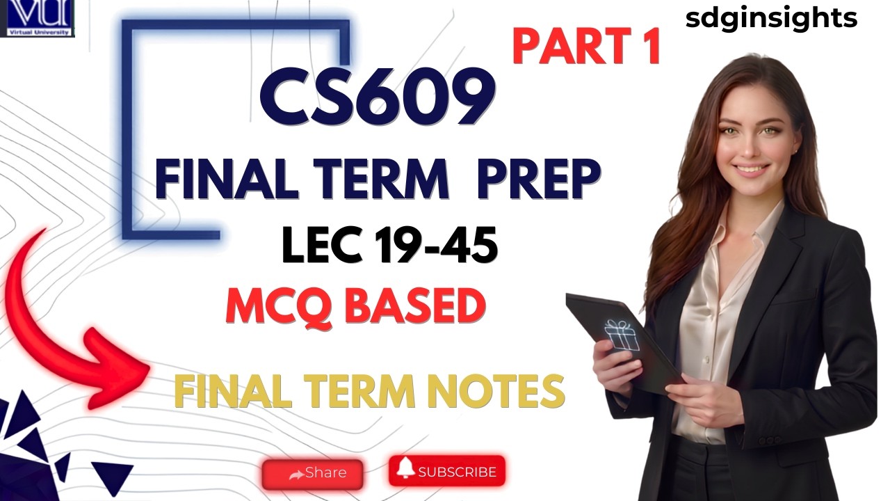 CS609 Final Term Preparation 2026 | Complete MCQs & Subjective Guide | VU Past Papers