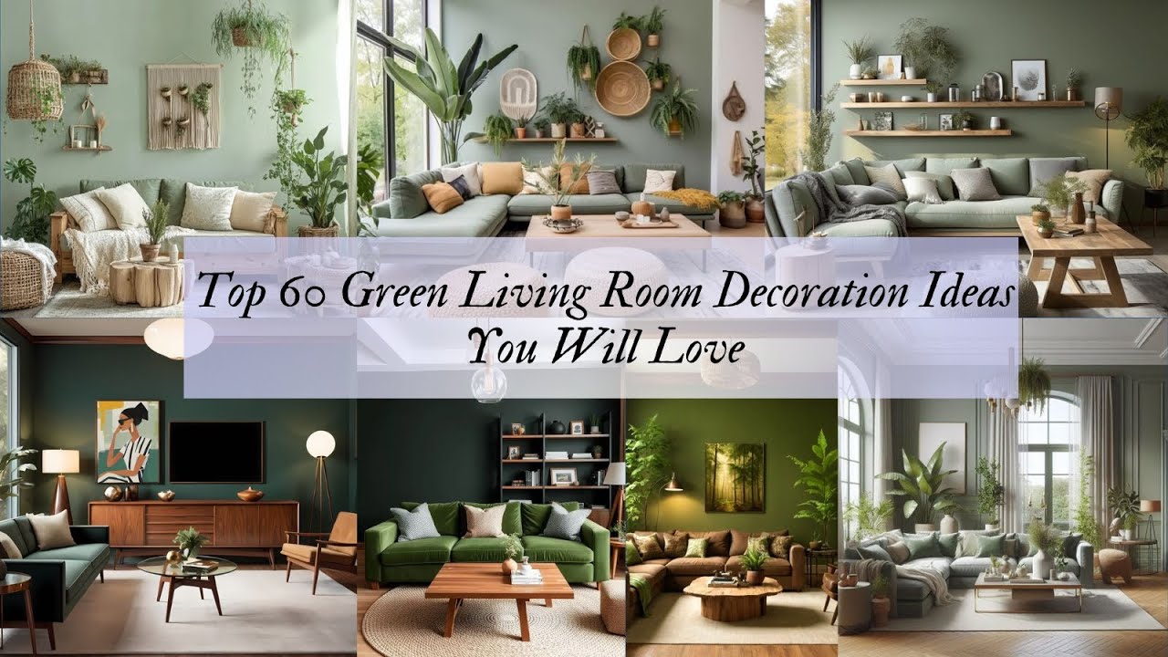 Top 60 Green Living Room Decoration Ideas You Will Love