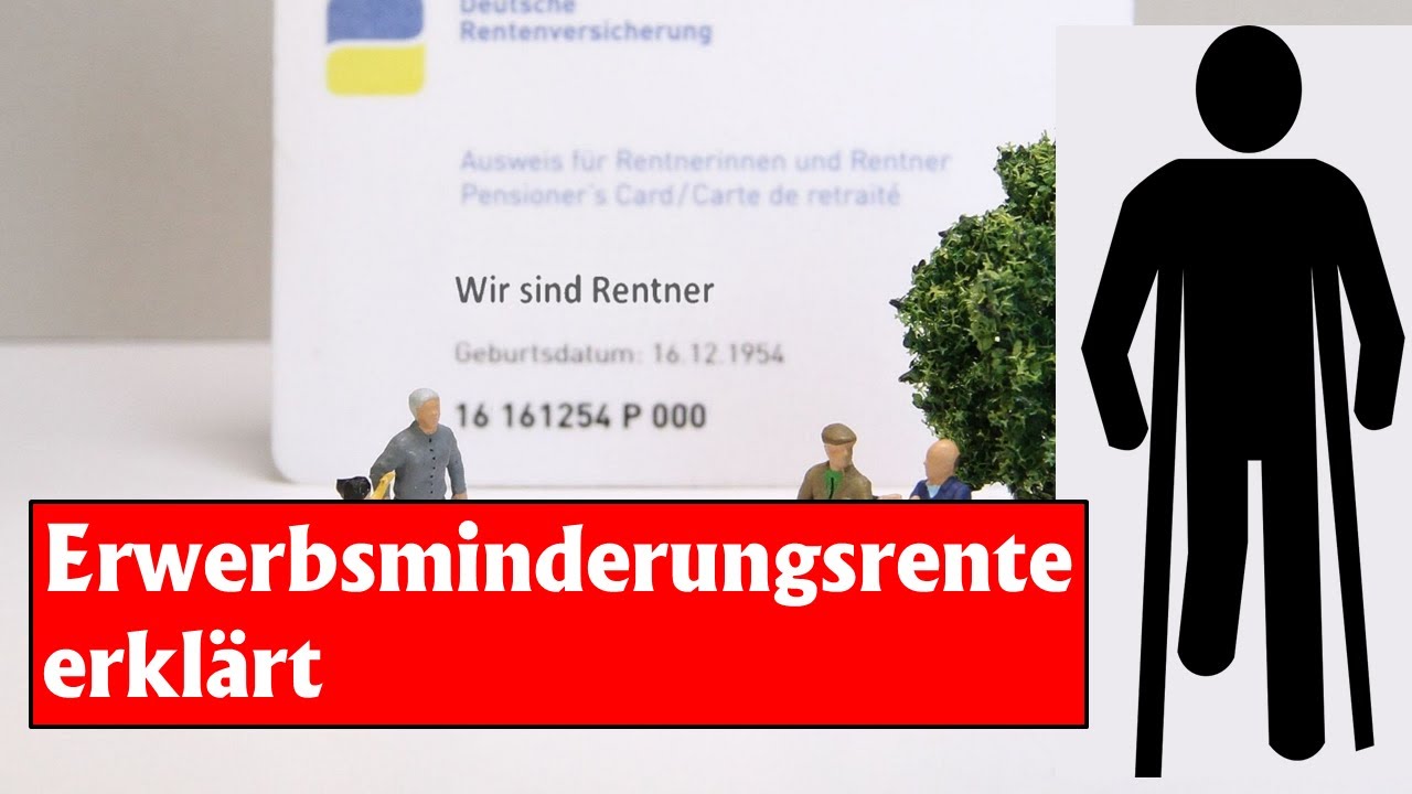 Wann kann ich eine Erwerbsminderungsrente aus der gesetzlichen Rentenversicherung erhalten?