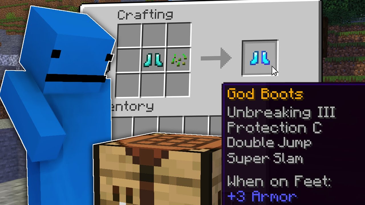 Minecraft Manhunt, но есть броня бога...