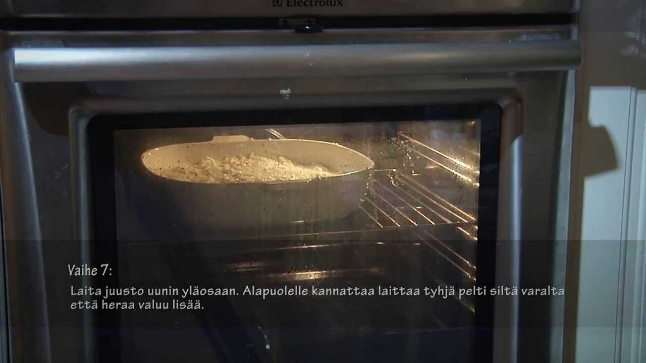 Leipäjuuston tekeminen sähköuunissa