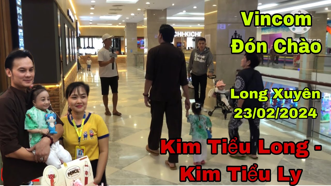 Kim Tiểu Long - Kim Tiểu Ly dạo Vincom Long  Xuyên Quá Dễ Thương