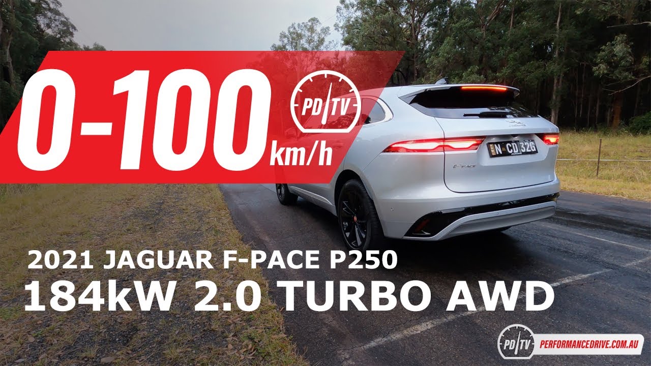 Jaguar F-PACE P250 2021 года: разгон от 0 до 100 км/ч и звук двигателя