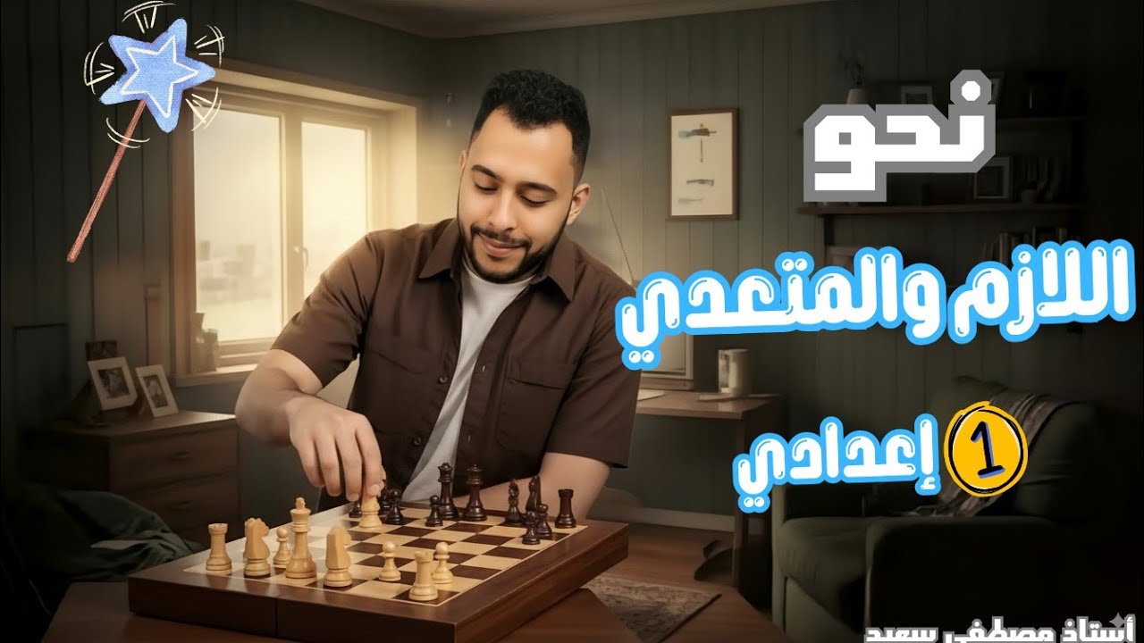الفعل اللازم والفعل المتعدي | الصف الأول الإعدادي  اتعلم الإعراب بسهولة
