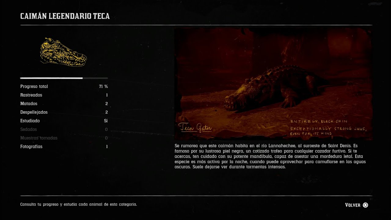 Red Dead online.CAIMÁN LEGENDARIO SOLAR