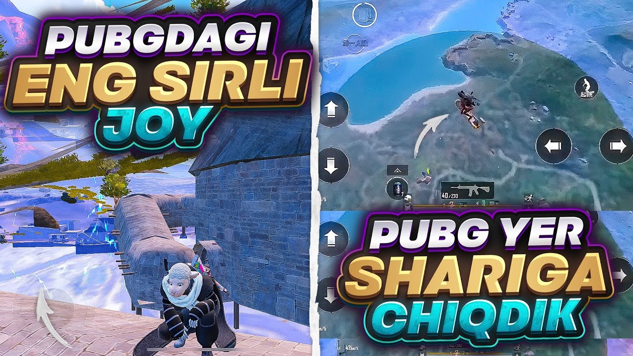 PUBG YER SHARIGACHA BALANDLIKKA CHIQDIK😳PUBGDAGI ENG SIRLI JOYLAR😱