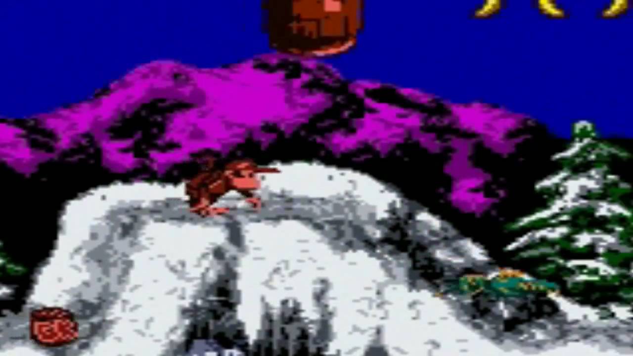 Donkey Kong Country [GBC] - Snow Barrel Blast