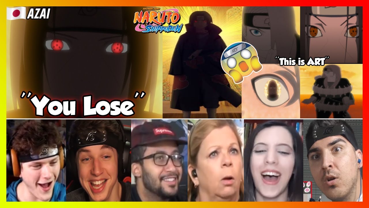 "Itachi vs Deidara" Naruto Shippuden Episode 123 REACTION MASHUP