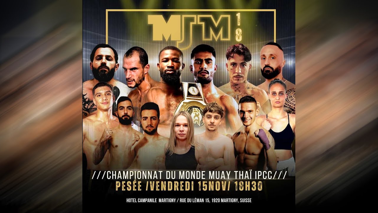 Live Pesée Officielle du MJM18 - Préparez-vous pour un Gala d’Exception !