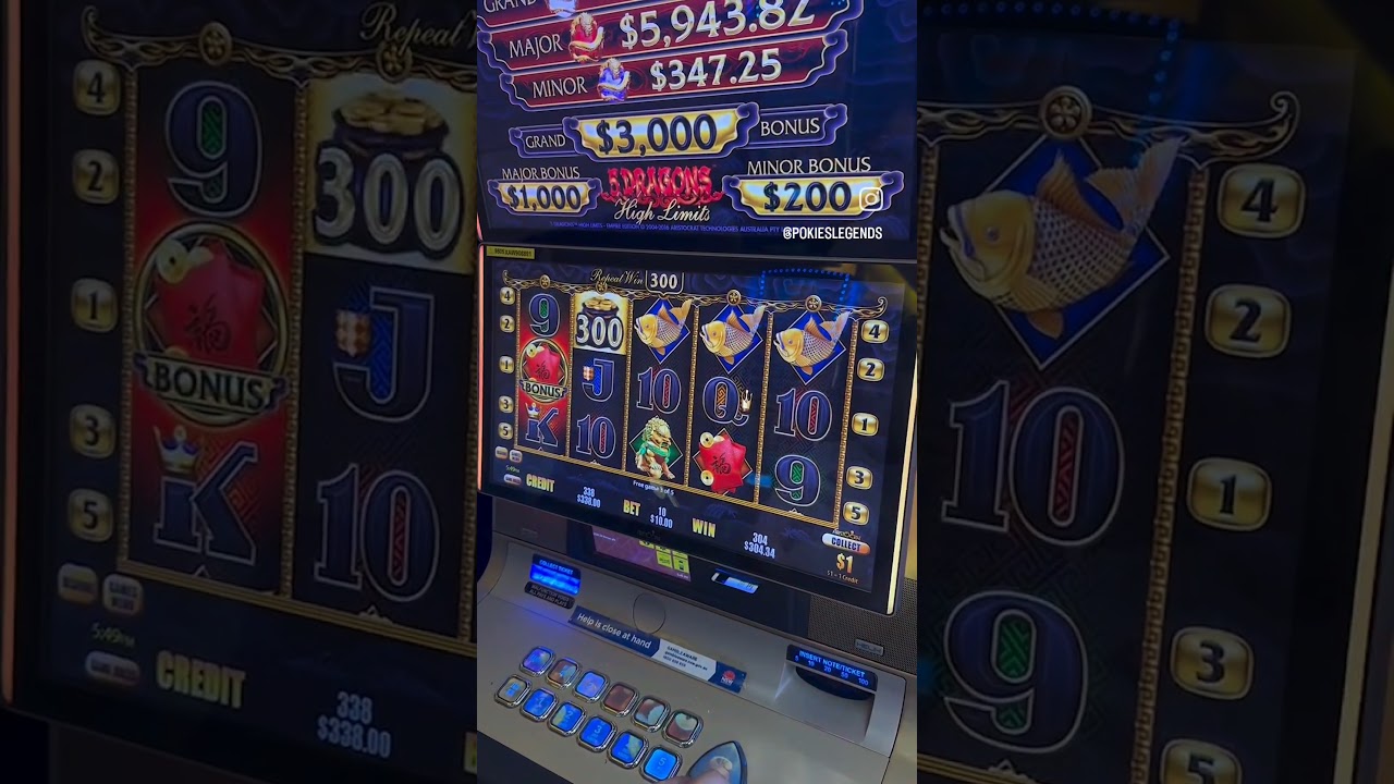 MASSIVE 5 DRAGONS HIGH LIMIT WIN #bigwin #5dragons #casino #aristocrat #highlimit