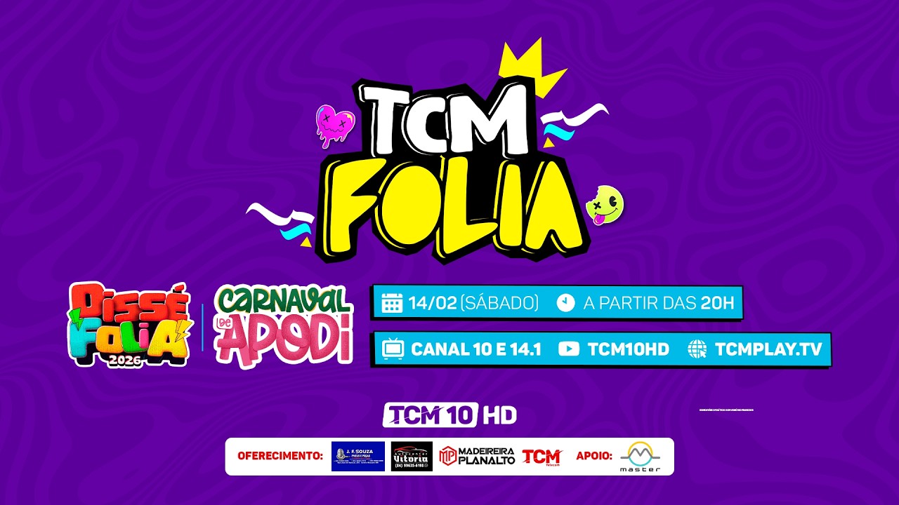 (🔴 AO VIVO) TCM Folia 2026: Viva essa alegria - 14/02