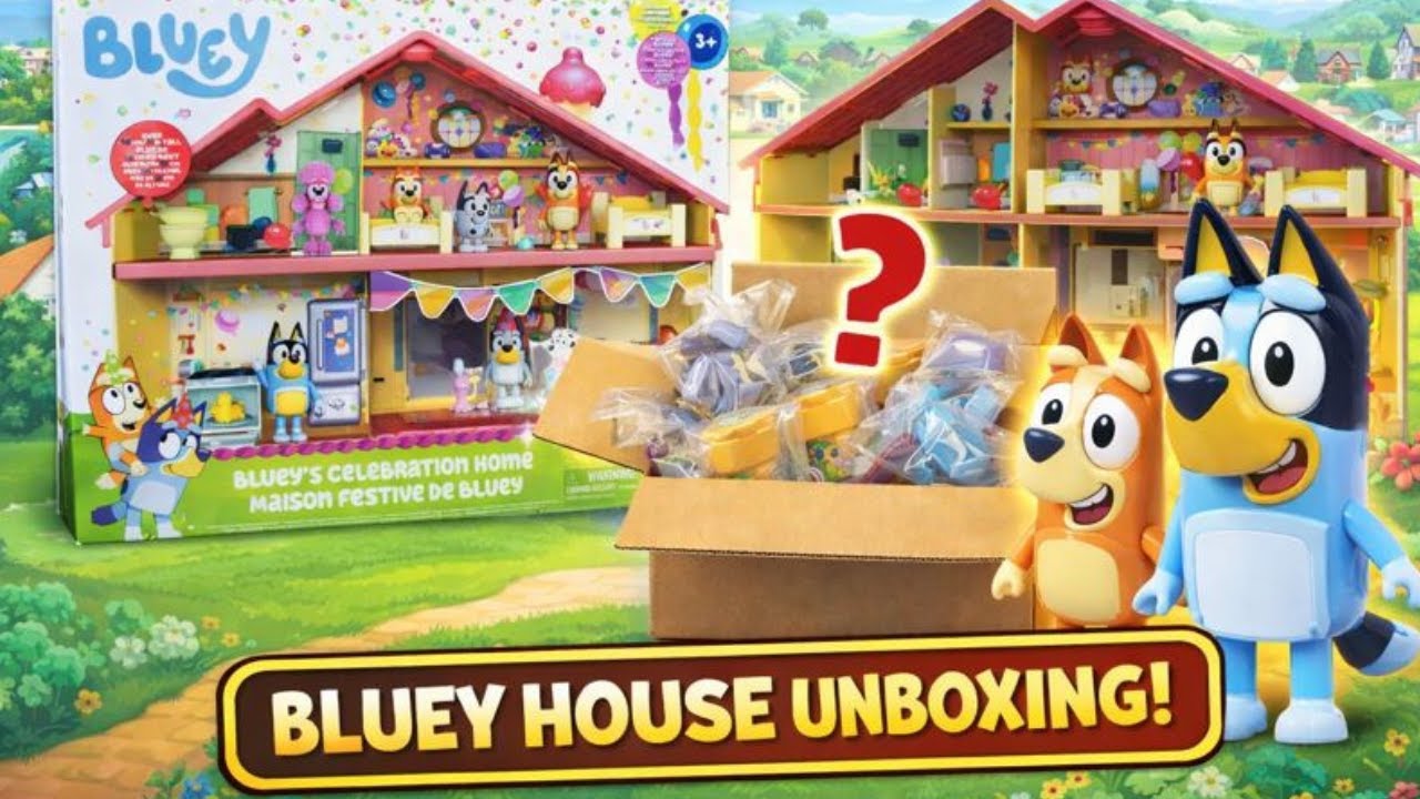 Игрушки Bluey &ndash; Игровой набор &laquo;Домик Bluey&raquo; 🏠🎉 | Веселые ролевые игры