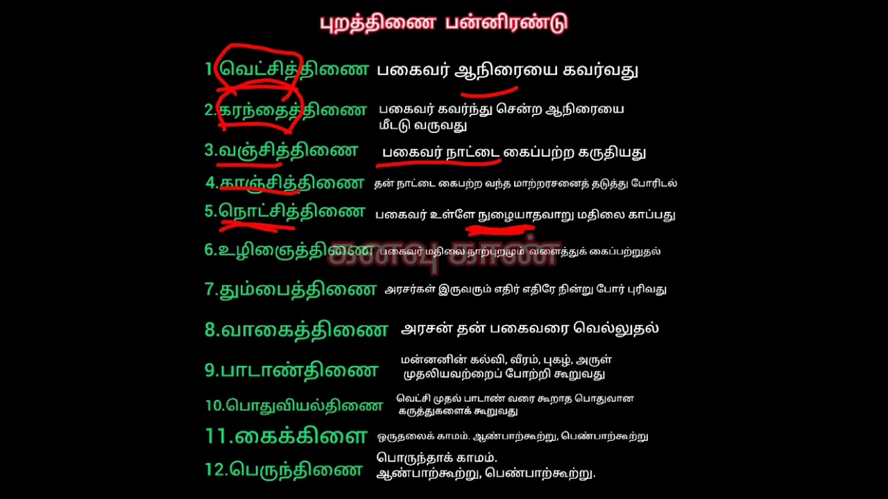 📚🤩புறத்திணை பன்னிரண்டு best shortcut🔥👌||tnpsc தமிழ்🤩||தமிழ்❣️✌||mhc தமிழ்🤩❣️