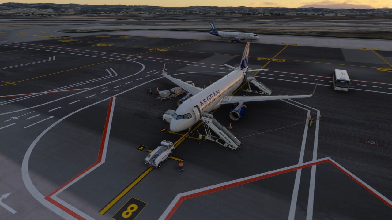 FS24: Fenix Aegean Airbus A320 Thessaloniki Makedonia - Athens International Eleftherios Venizelos