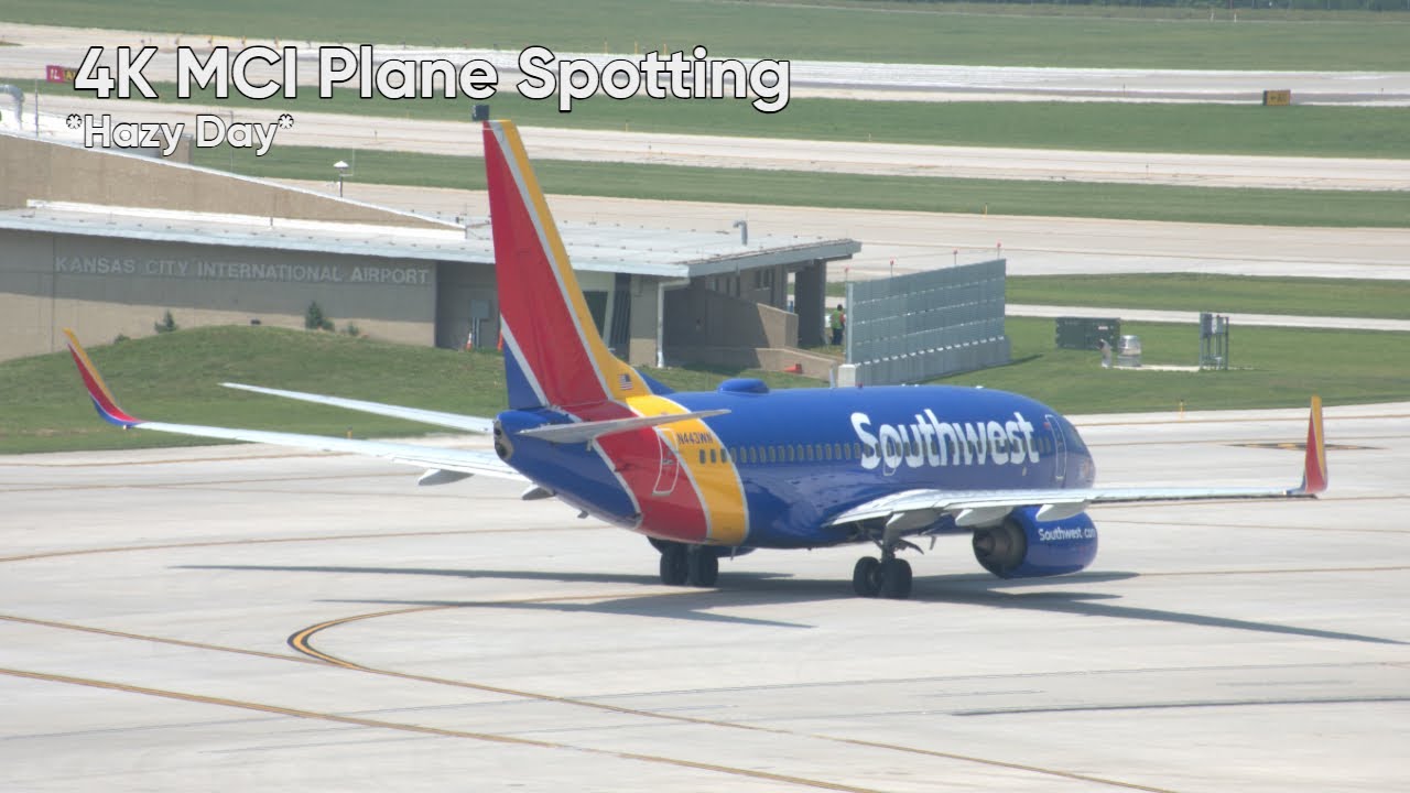 4K | Kansas City International Airport (MCI) Plane Spotting | 6/6/23