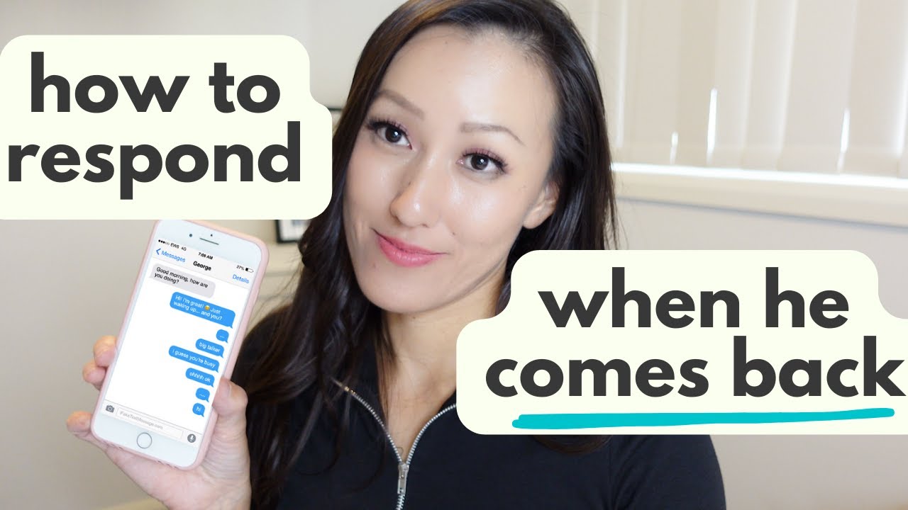 Как реагировать, когда мужчина возвращается (после исчезновения)