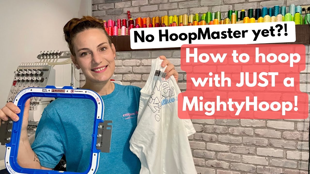 How to Hoop & Stabilize a T-Shirt with Mighty Hoops (No HoopMaster or Stabilizer Holders!)