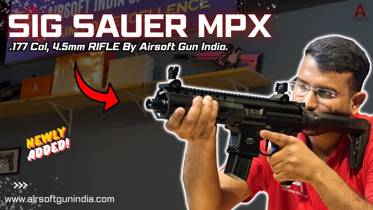 SIG Sauer MPX Pellet Rifle Gen 2, Black By Airsoft Gun India