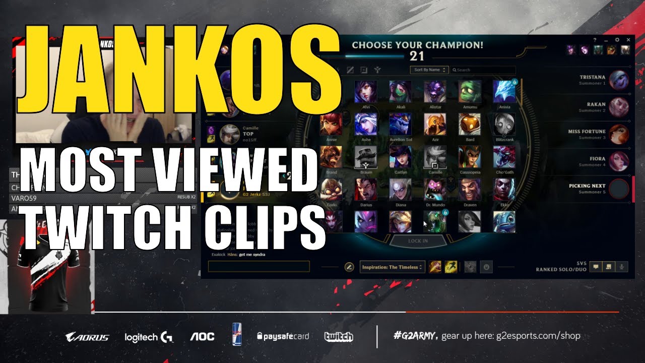 Jankos's Most Viewed Twitch Clips of all time