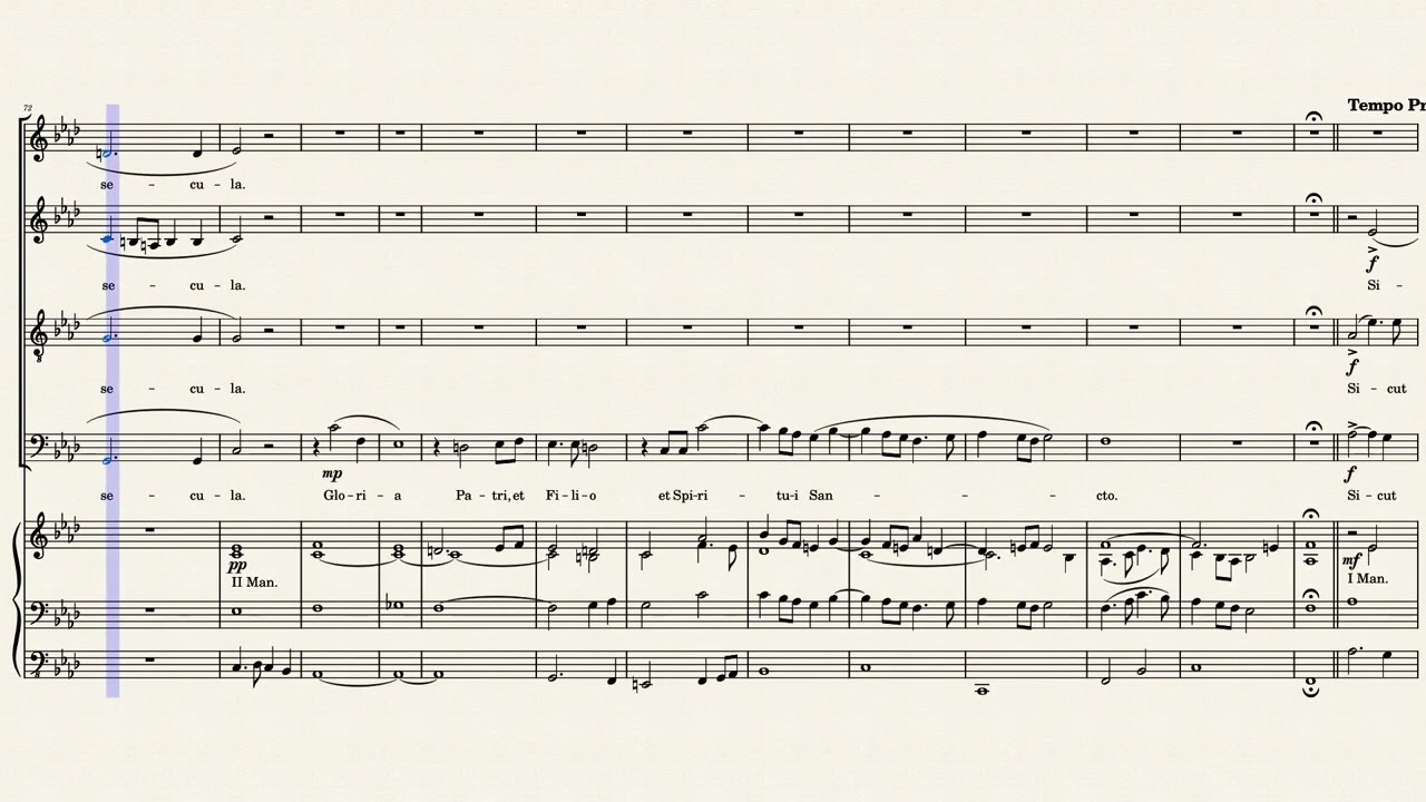 Magnificat, L. Perosi (mottetto per coro a 4 v. miste con Organo), Arr. by N. Alloisio