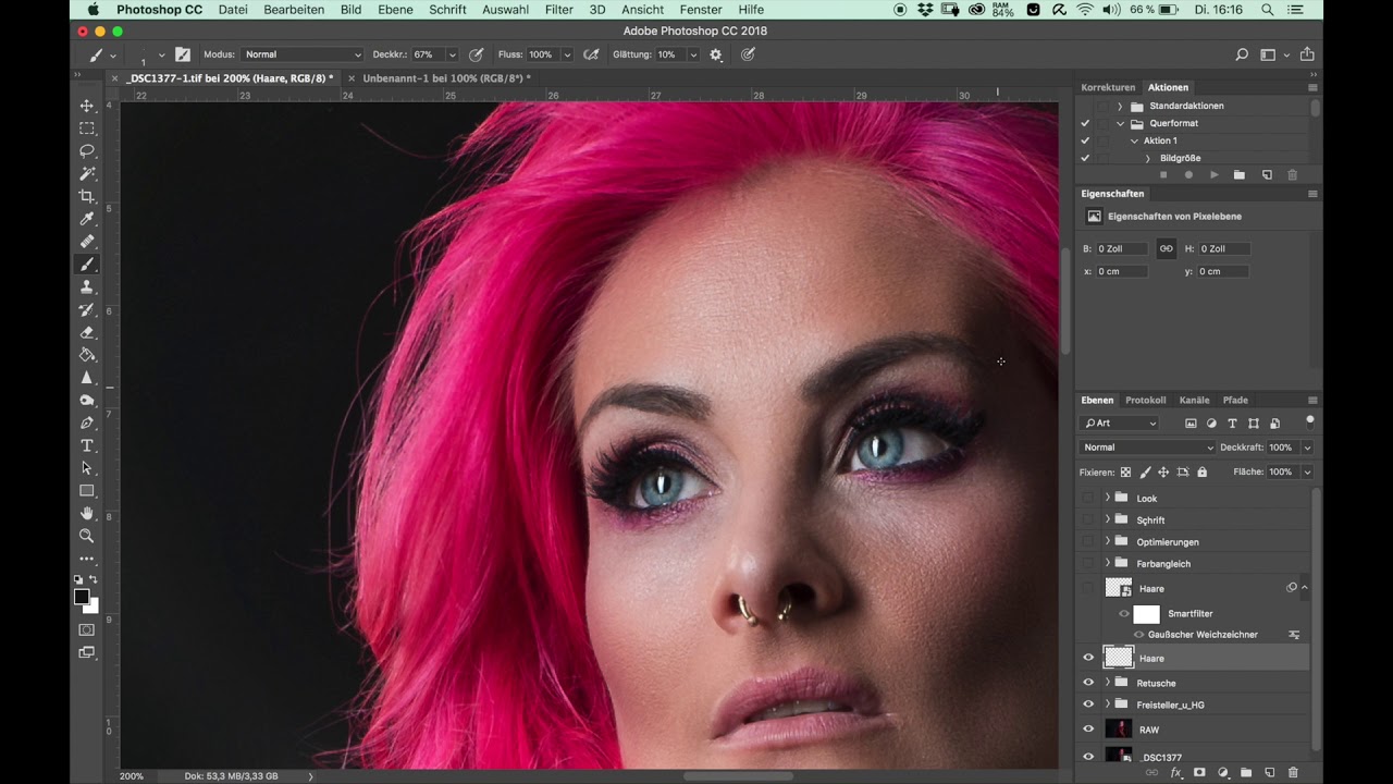 Photoshop - Haare malen - Quicktipp 15 // WOLF - PHOTOART