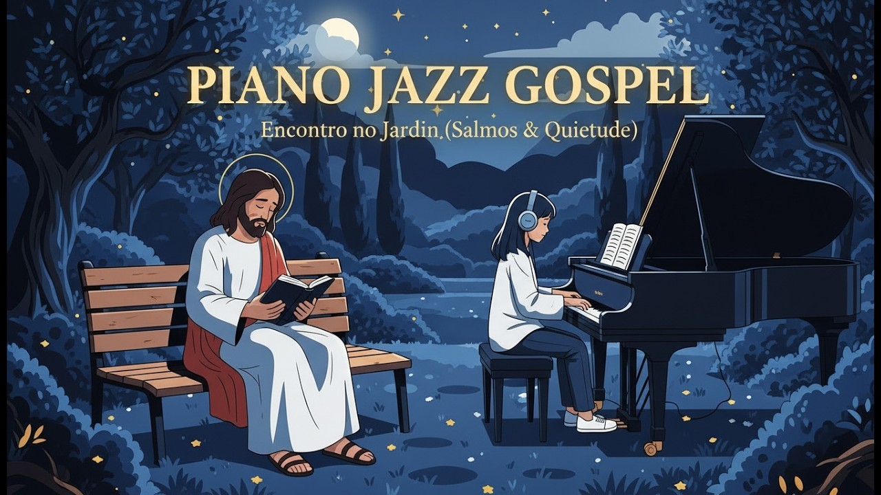 📖 Piano Jazz Gospel | Encontro no Jardim ☕ (Salmos & Quietude)