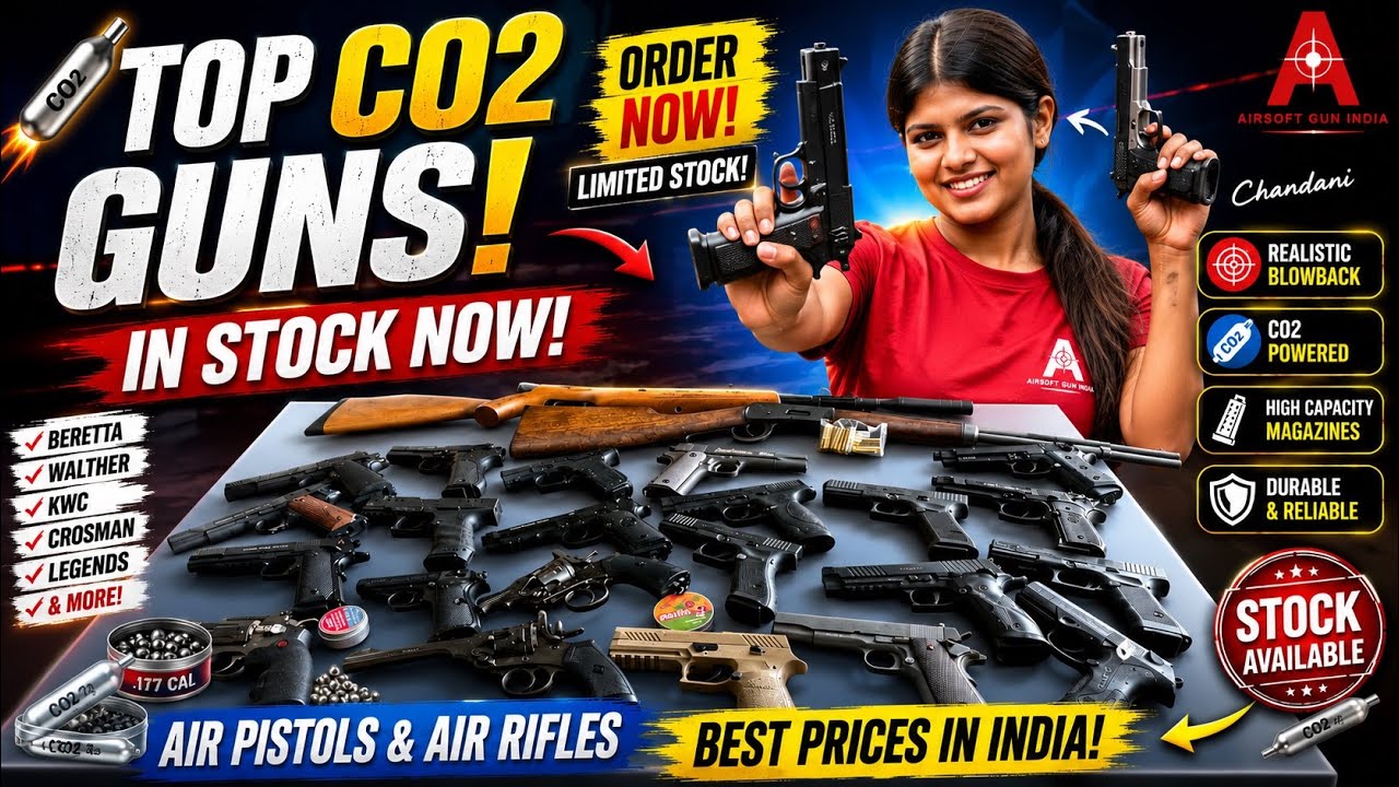 🔥 BACK IN STOCK! 🔥  Top Imported CO2 Air Pistols & Air Rifles Available in India 🇮🇳 | Order Now 
