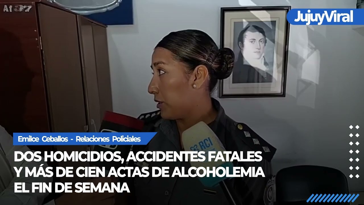 Dos homicidios, accidentes fatales y más de cien actas de alcoholemia el fin de semana