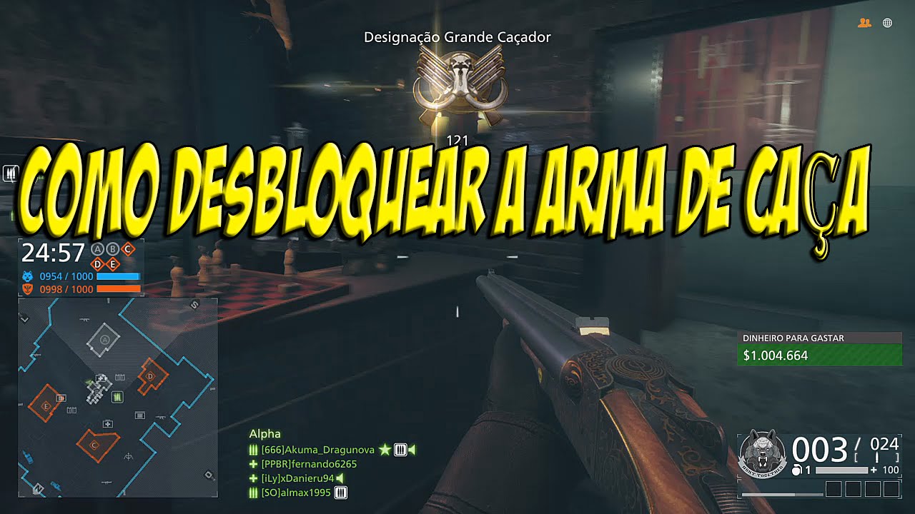 Battlefield Hardline: ARMA DE CAÇA (Designação Grande Caçador) Caçador de Mamutes