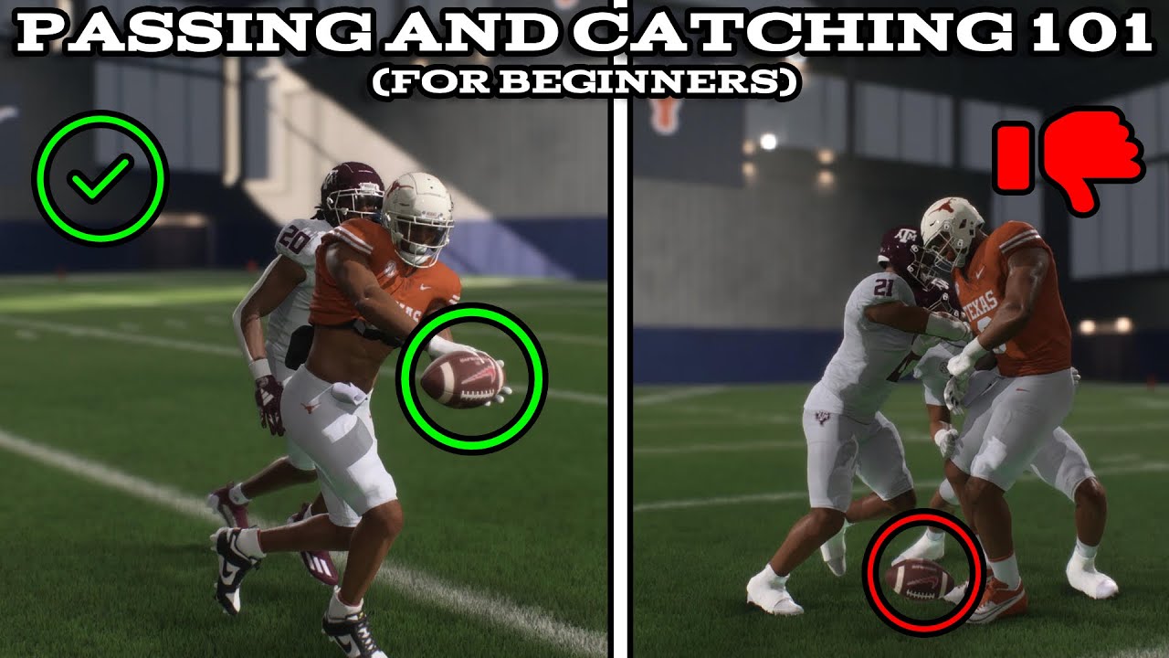 Passing and Catching Tips You NEED to Know in College Football 25 for Beginners!
