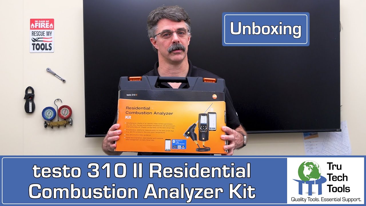 Unboxing the testo 310 II Residential Combustion Analyzer Kit with Configurable Display & Smart App