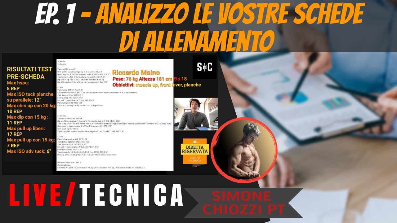 Come programmare calisthenics: analisi scheda allenamento zavorre e skills