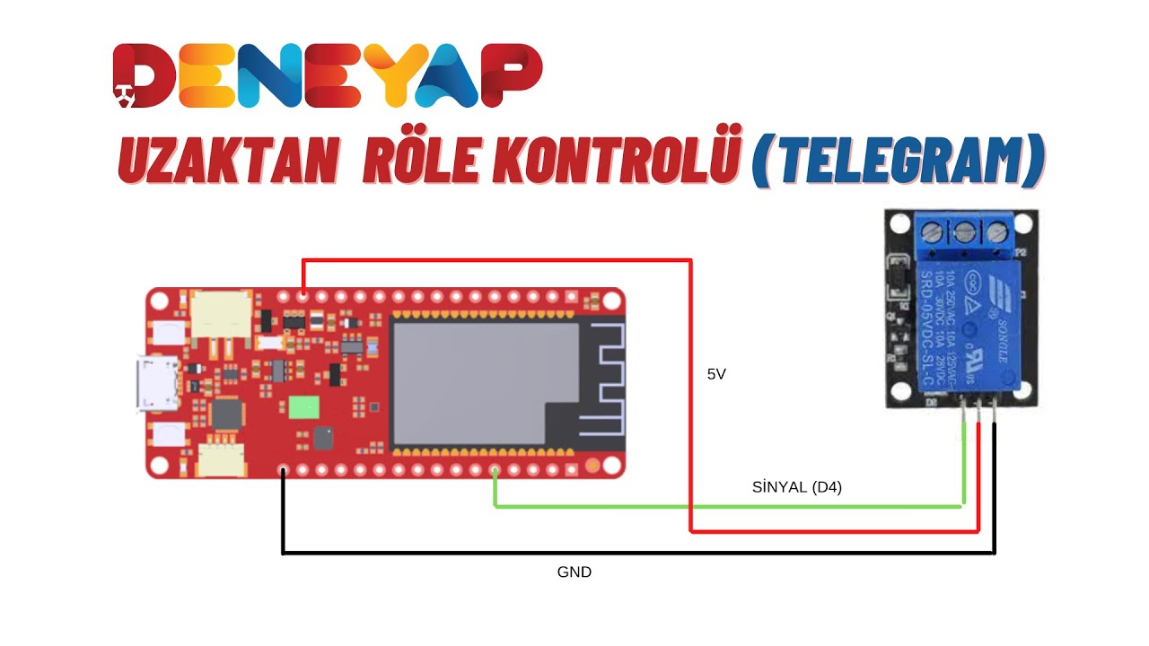 DENEYAP Kart - Uzaktan Röle Kontrolü (Telegram)