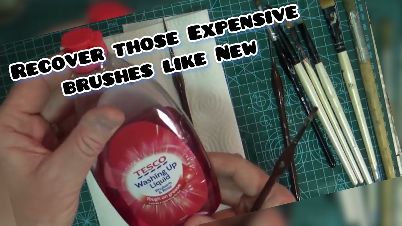 How to clean synthetic paintbrushes and fix those hooked tips for your scale models