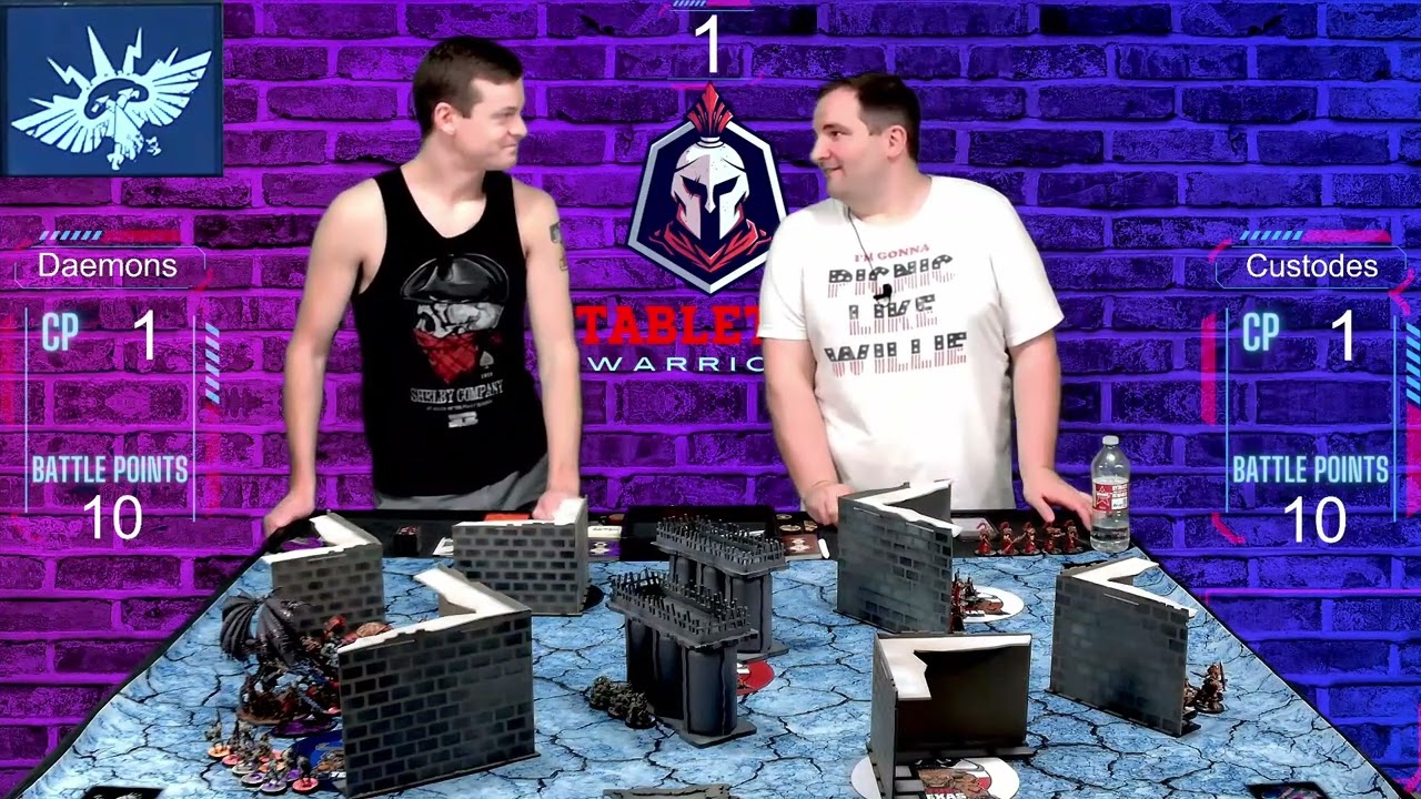 Chaos Daemons vs Adeptus Custodes - 10th Edition Warhammer 40K Battle Report #warhammer40k