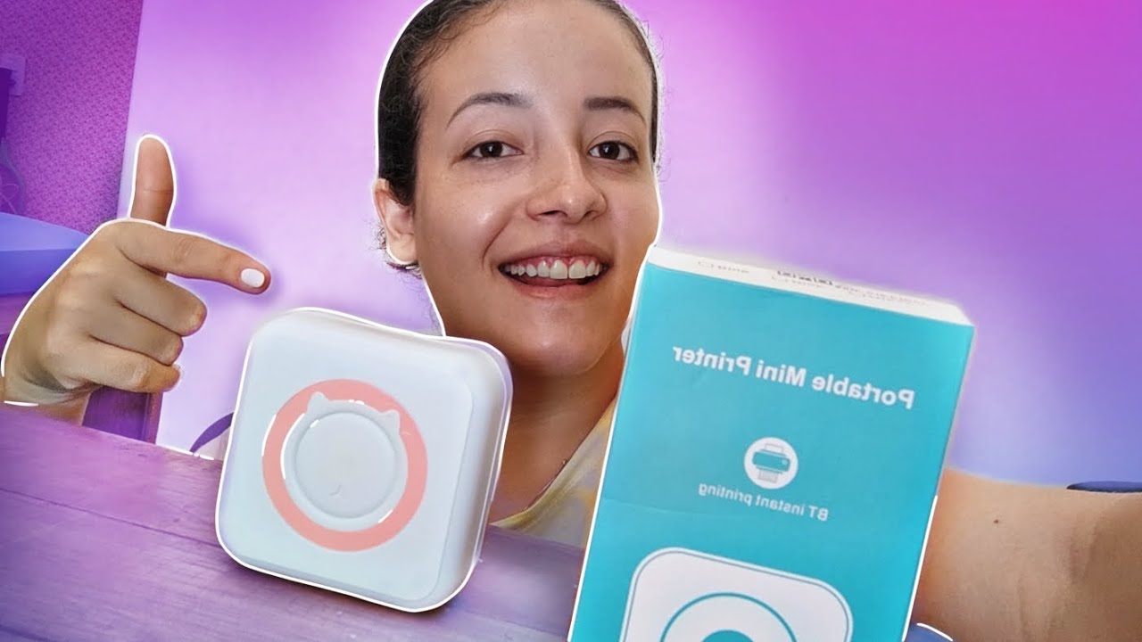 COMPREI UMA MINI IMPRESSORA TÉRMICA DA CHINA* COMPRAS ALIEXPRESS*