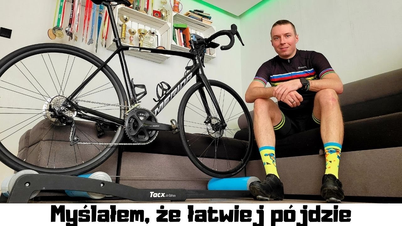 Trenażer rowerowy rolkowy... jazda na nim to nie taka prosta sprawa
